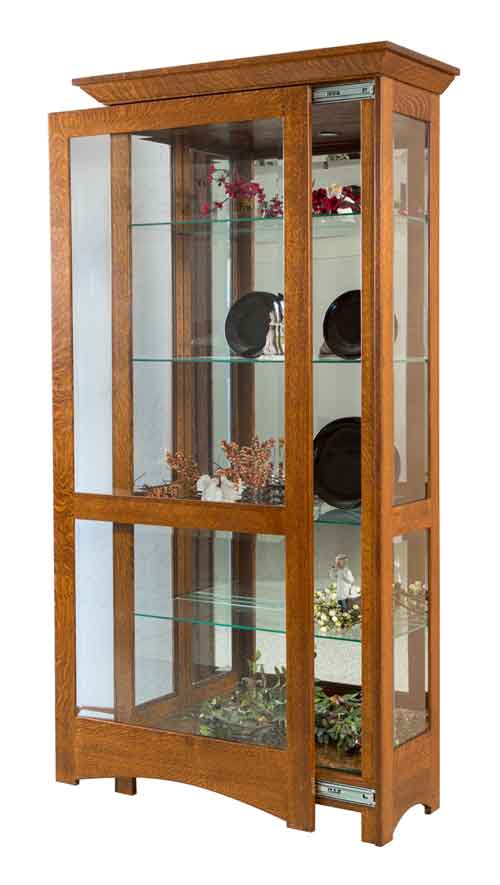 Amish Leda Curio Cabinet - Click Image to Close
